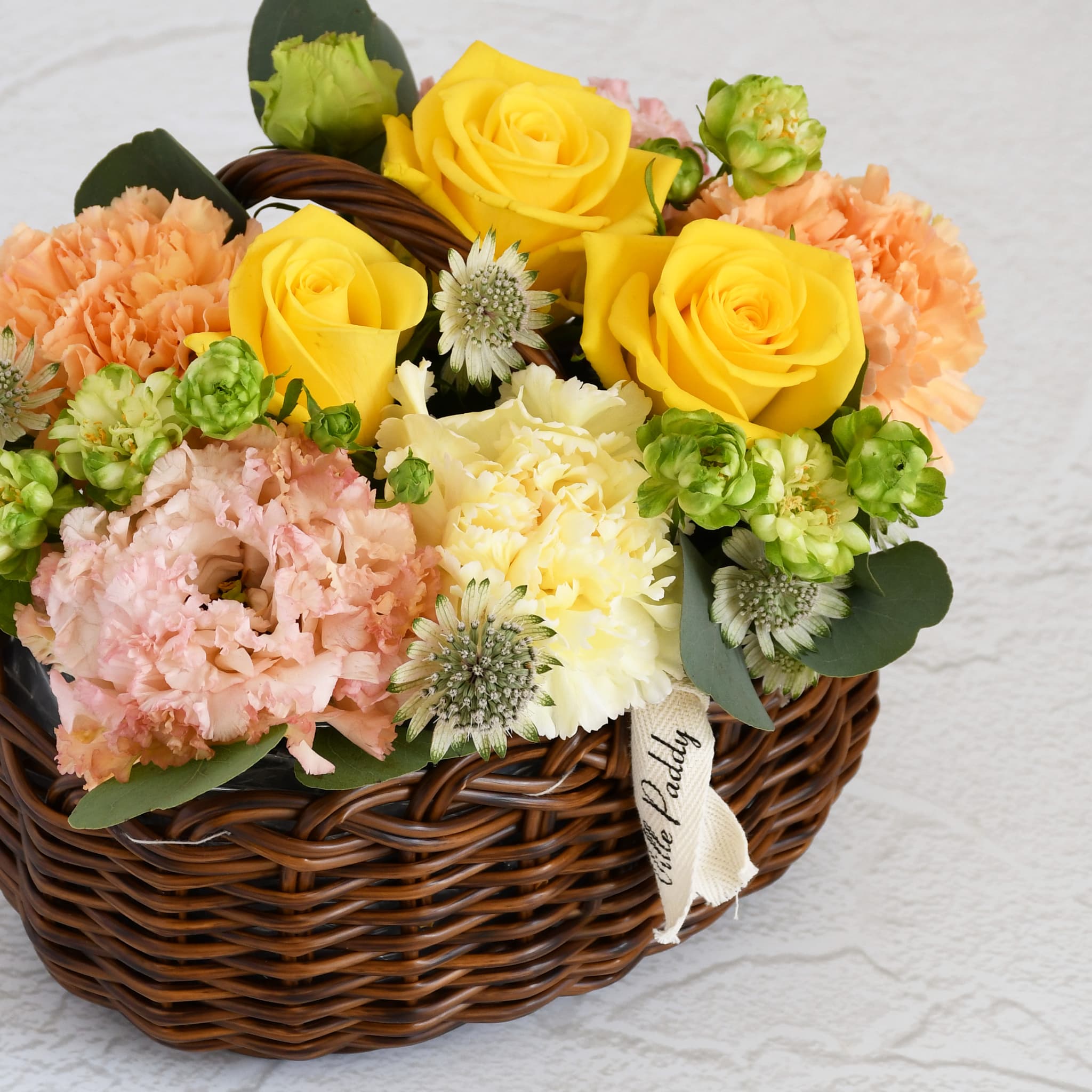 母の日アレンジ66黄色