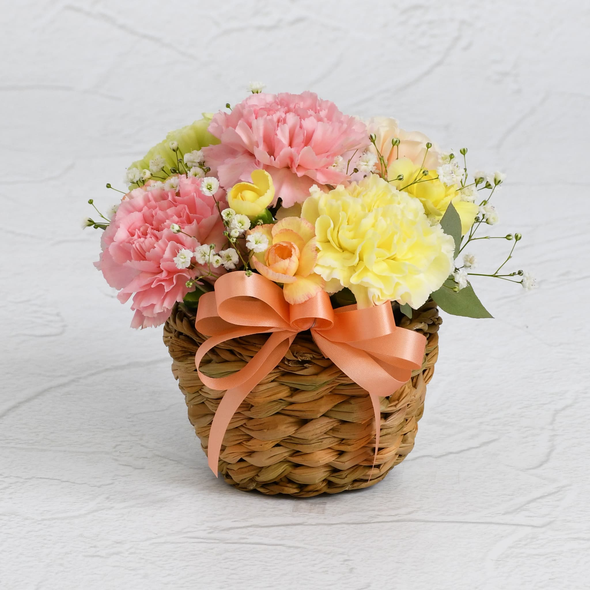 母の日バスケットアレンジPY