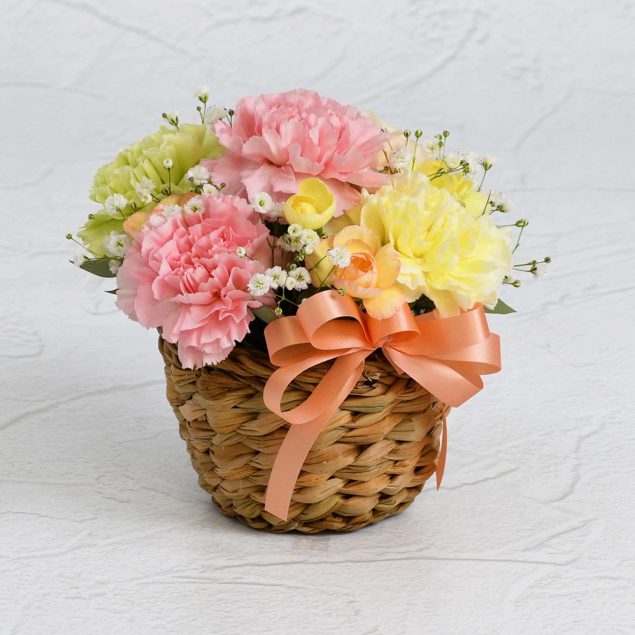 母の日バスケットアレンジPY