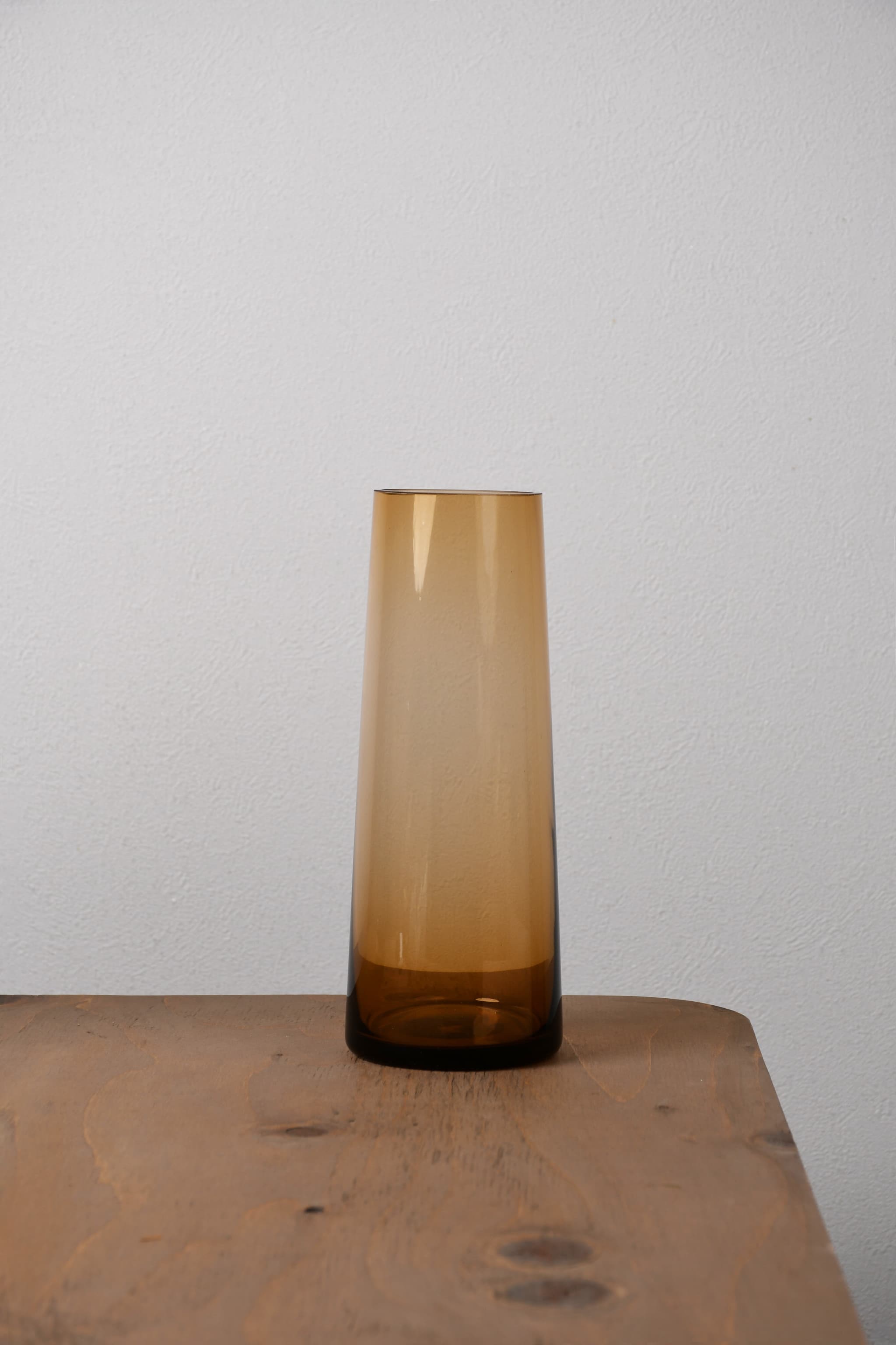 花瓶】Clay conicaglass/Brown(茶）